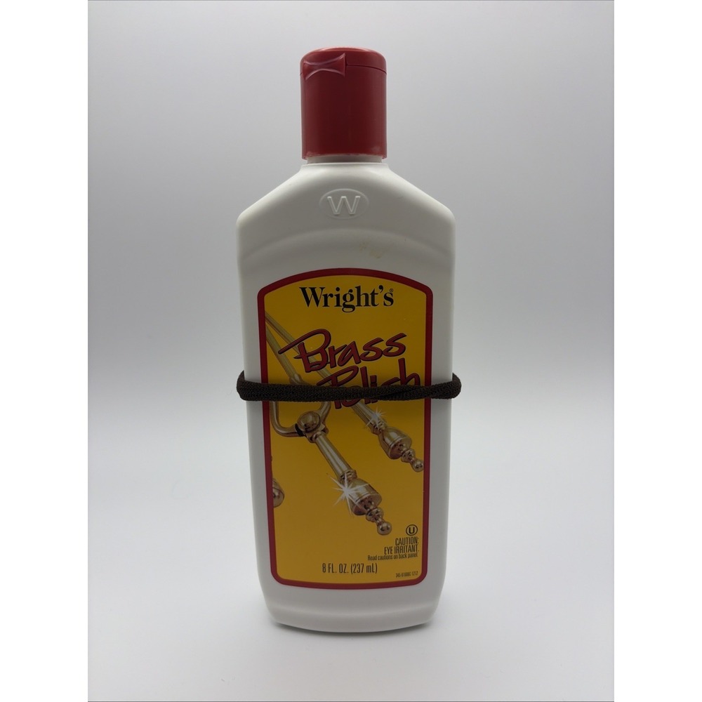 Wright's Brass Polish‎ 8oz Copper Chrome Bronze Pewter  Cleaner 50% Full USA